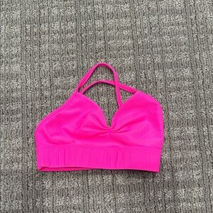 Vibrant Pink Strappy Bralette dance